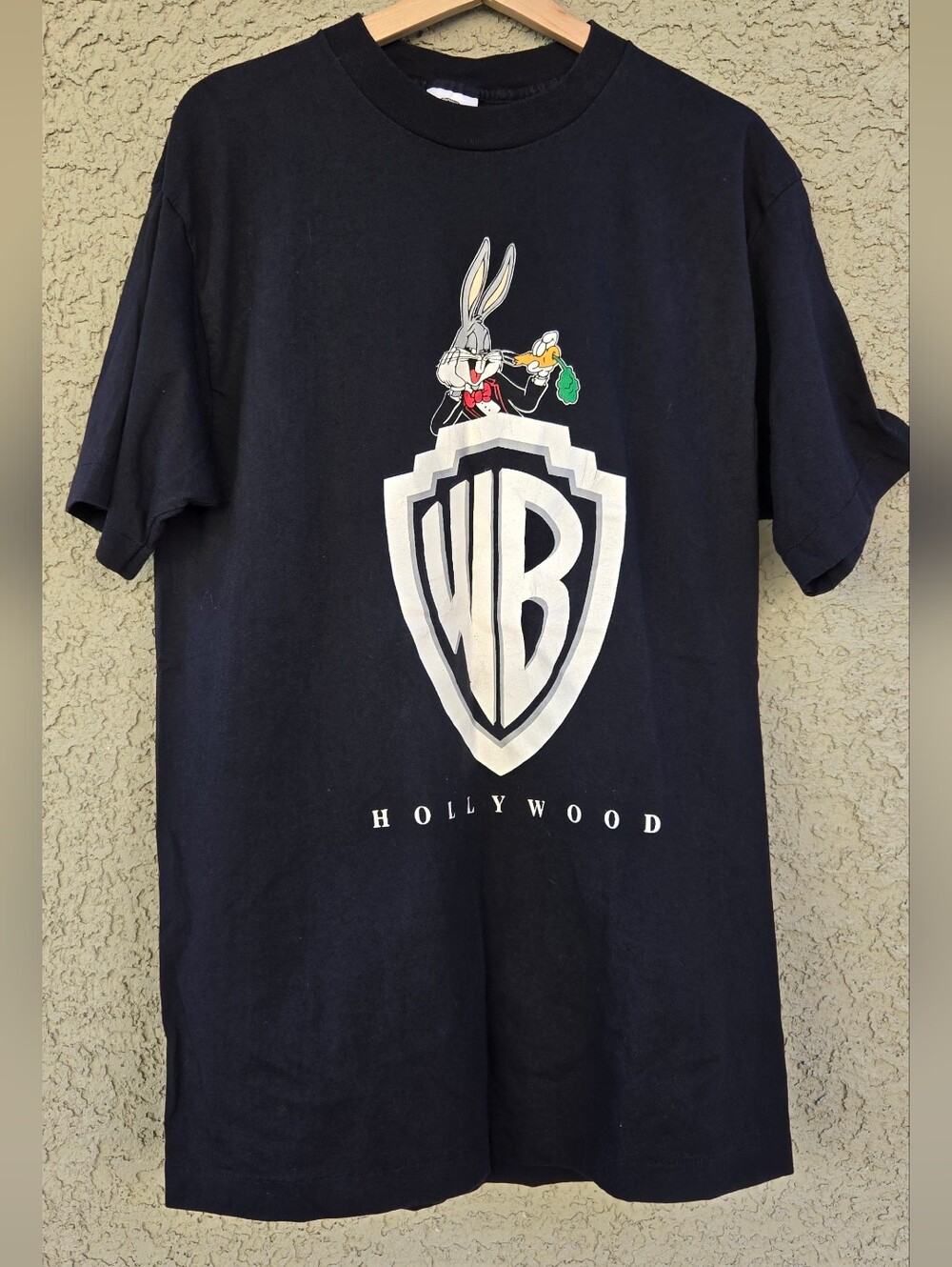 Acme Clothing 1991 Warner Bros. Black Tee with Bugs Bunny & WB Shield